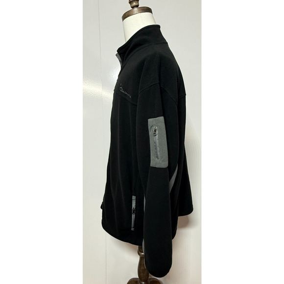 Ducks Unlimited Jacket Mens XXL Black Gray Fleece Full Zip Lightweight Hunting - Picture 6 of 10